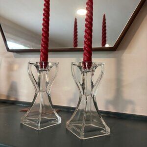 Cambridge Glass Candlesticks (Set of 2)